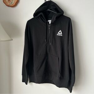 Reebok  Black Zip-Up Sweater unisexe